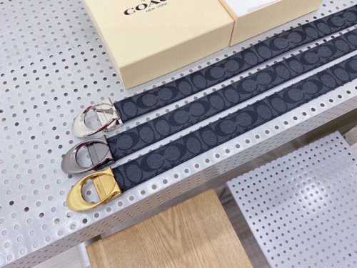 Original product --- Kiss] Coach double-sided men's belt gift box belt, exquisi