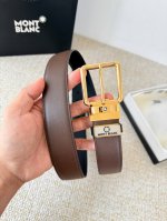 Product Name: Montblanc Original Single Belt/Leather Bag (Ddd) Model: Pin Buckle