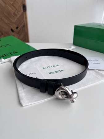 Bv 2025 Newest Women's Flat Waist Belt, Double-sided Italian Calfskin with Rope - Click Image to Close