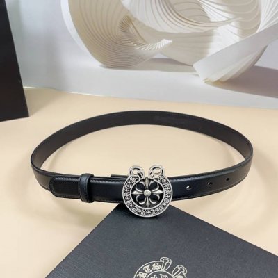 Chrome Hearts Mini belt detachable original calfskin with classic logo pure cop
