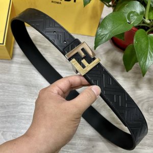 Fendi Full Set Packaging, Same As In-Store, 40Mm Wide Belt With Logo Design. Ori