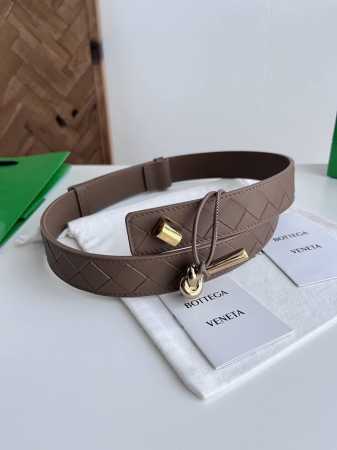 Bv 2025 Newest Women's Woven Andiano Belt, Handmade Intreccio Large Check Woven - Click Image to Close