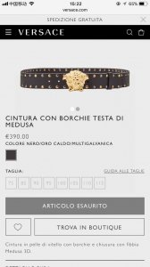 Versace width 4.0Cm New leather belt, decorated with the classic Versace Medusa