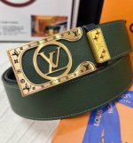 Belt: Louis Vuitton Top Replica - Belt: 100% imported top-grain cowhide, genuine