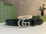 Chinese New Year Gucci men's favorite 40mm belt, double G buckle rotating design