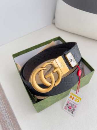 Product Name: Gucci Original Belt/Leather Bag Model: Hook buckle, pure copper bu - Click Image to Close