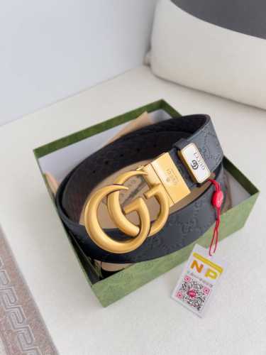 Product Name: Gucci Original Belt/Leather Bag Model: Hook buckle, pure copper bu