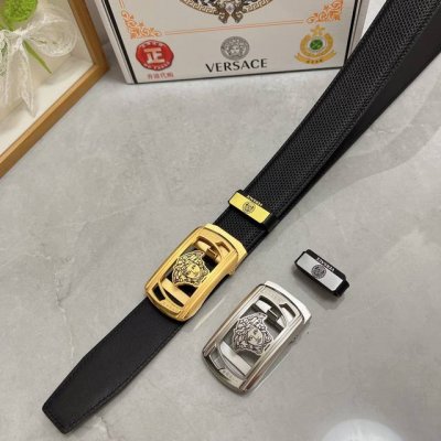 Product Name: Versace Automatic Leather Belt Material: 100% top-grain cowhide le