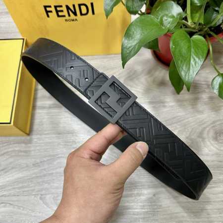 Fendi Fendi counter same style wide 40mm logo shape wide belt. Original pin buck - Click Image to Close