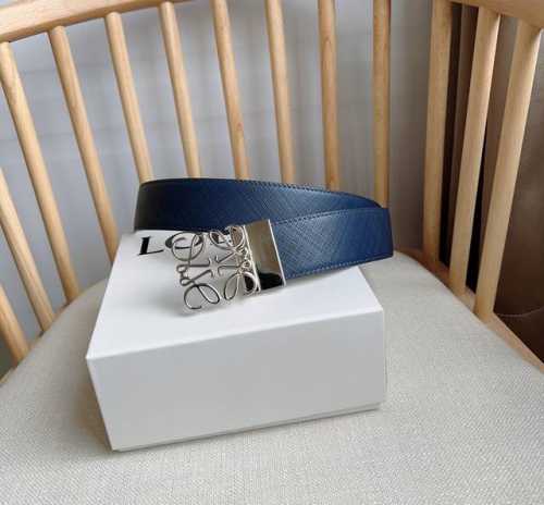 loewe Latest Belt From Loewe, Double-Sided Cowhide, Simple Shape, Exquisite M