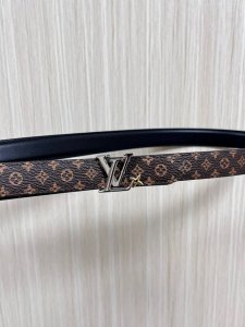 2.0 wide canvas with a white floral print, black calfskin with a raised, pointed