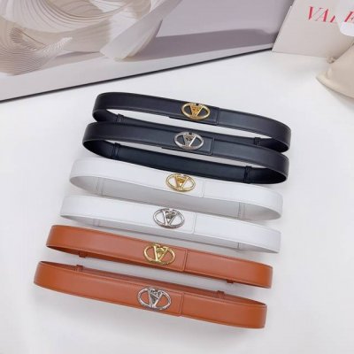 3.0Cm New belt from Valentino official website, double-sided top layer cowhide l