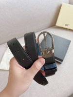 Wanbaojia - Original Order# Business Genuine Leather Automatic Buckle Belt Simpl