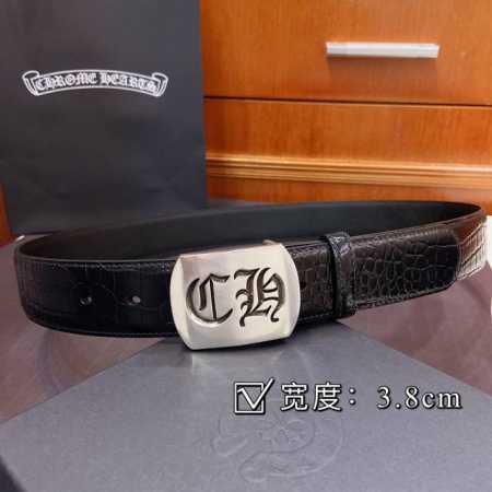 Chrome Hearts detachable silver-plated 925 brass buckle, with imported crocodile - Click Image to Close