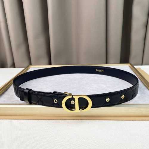 ior 23Dior Logo Classic. 3.0Cm Boutique Dior Checkered Belt All-Match Classic