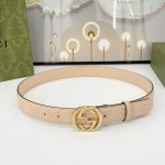 Special Gucci 3.0Cm Double-Sided Top-Grain Calf Leather Custom-Made With Origina