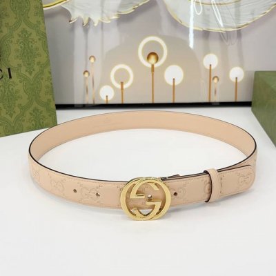Special Gucci 3.0Cm Double-Sided Top-Grain Calf Leather Custom-Made With Origina