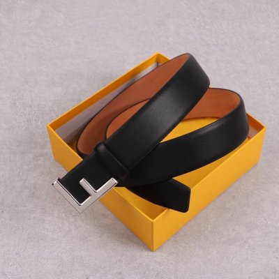 Fendl Fendi width 38mm double-sided imported calfskin with original Ff tail clip