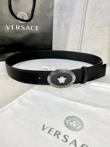 Width: 4.0 Cm Versace All-Over Pattern Belt With The Iconic Versace Medusa Head