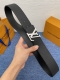 Brand Lv 4.0cm Description: This belt with an Lv buckle is lined with buffalo le