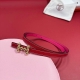 Summer Simple Girls Palm Pattern Belt Accessories Thin Version 1.3H Stainless St