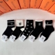 Specially packaged Louis Vuitton new mid-calf slouch socks! Five pairs per box,