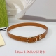 Special 3.0Cm Gucci Belt, Double-Sided Top-Grain Leather, Length: 75.80.85.90.95