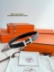 Classic Mini H belt with exquisite hardware and imported Epsom leather, 24mm wid