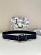 Width 3.5 Cm Dior This Belt Is Meticulously Crafted From Black Ultra-Mini Obliqu