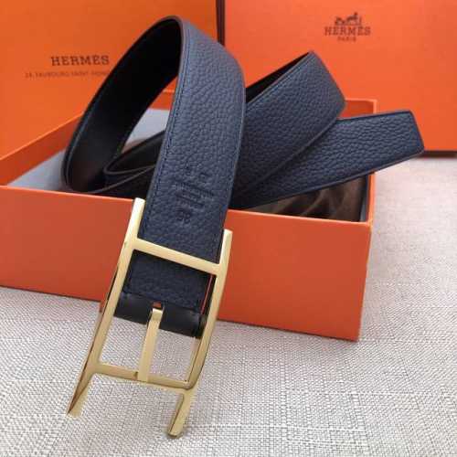 Herm S Pin Buckle Leather Belt, Authentic Quality, Imported Top-Grain Cowhide,,