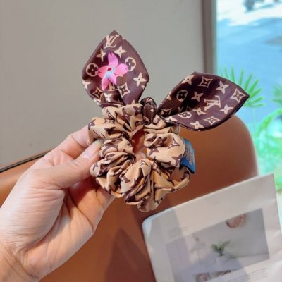 with packaging Lv Louis Vuitton Murakami Takashi series ponytail bow hair ring