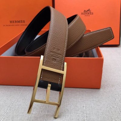 Herm S Pin Buckle Belt Original Quality Imported Top-Grain Cowhide Leather, Lych