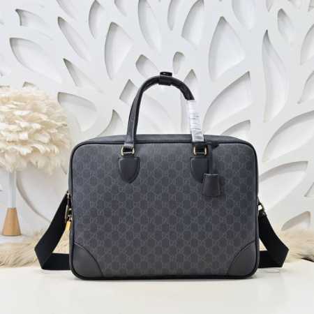 Gucci - Gucci's latest briefcase handbag is made of imported calfskin leather wi - Click Image to Close