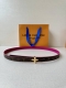 2.0Wide This Lv Iconic Double-Sided Belt Features A Slim Silhouette For The New
