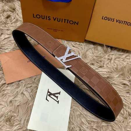 Picture Packaging Louis Vuitton 40mm wide double-sided original calfskin with a - Click Image to Close