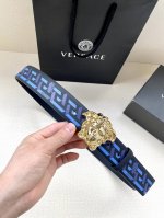 Width 4.0Cm Versace This classic Versace belt is made from soft calfskin leather
