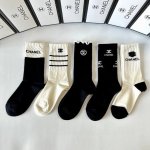 Special Packaging Chanel New Cashmere Mid-Length Slouch Socks! One box contains
