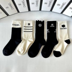 Special Packaging Chanel New Cashmere Mid-Length Slouch Socks! One box contains