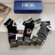 5 pairs per box with packaging Dior new letter ribbed ankle socks! Hot-selling