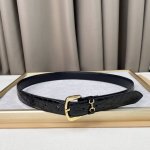 Gucci, Horsebit Belt, Ladies Crocodile Pattern, 3Cm