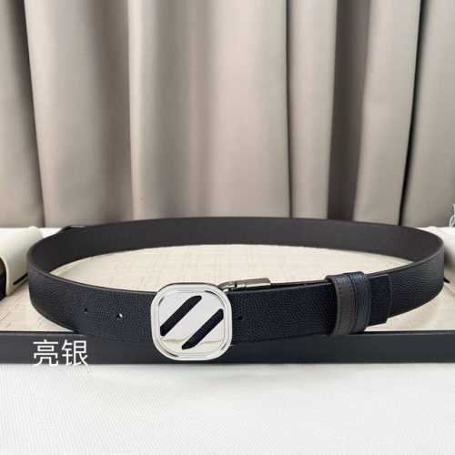 Zegna, Top-Grain Leather, 3.5 Cm Wide, Available On The Official Website, With A