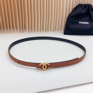 1.5Cm Chanel official website new model, double-sided top layer cowhide leather,