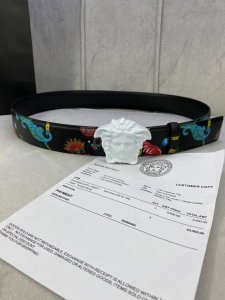 Width 4.0 Cm Versace This Palazzo Belt Is Crafted From Calf Leather And Adorned