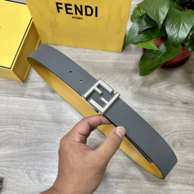 Fendl Fendi Width 40Mm Double-Sided Original Calfskin With Single Ruthenium Pall
