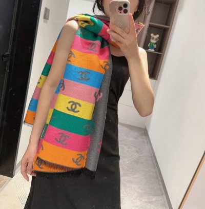 Hot Selling Rainbow Scarf It truly has Barbie-inspired color scheme, looks amazi