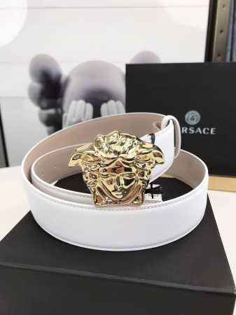 Versace This Belt Is Crafted In Italy From Soft Greca Embossed Leather, Featurin - Click Image to Close