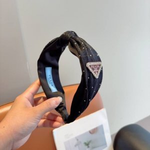 with packaging Prada Prada inverted triangle new trendy letter headband. A must