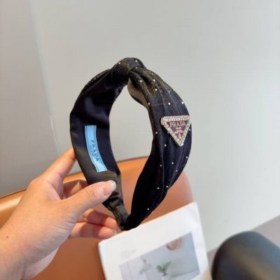 with packaging Prada Prada inverted triangle new trendy letter headband. A must