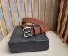 Prada's latest suede leather belt features a simple yet sophisticated style. The