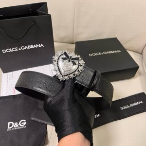 Special Dg, Width 4.0 Cm Dolce&Gabbana New Men's Ostrich-Patterned Belt, Paired
